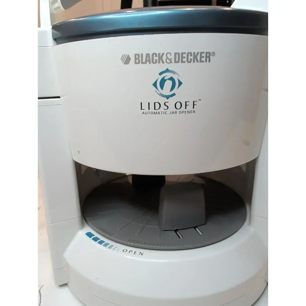 Black & Decker Lids Off JW200 Jar Opener Electric Automatic Tested